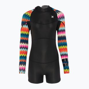Pianka do pływania damska Hurley Advant 2 mm Shorty Springsuit chevron