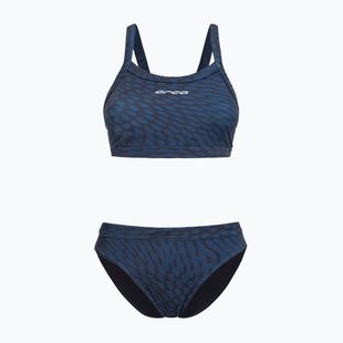 Strój pływacki dwuczęściowy damski Orca Core Bikini deep blue print