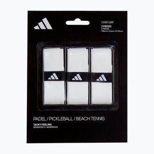 Owijki do rakiet do padla adidas Padel Overgrip Set 3 szt. white
