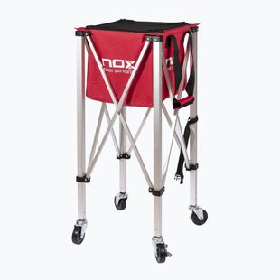 Kosz na piłki Nox Foldable Balls Basket With Wheels Red
