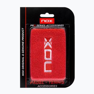 Frotki na nadgarstek NOX Wristband with Logo 2 szt. white/blue