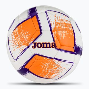 Piłka do piłki nożnej Joma Dali II white/fluor orange/purple rozmiar 5