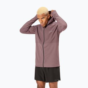 Kurtka do biegania męska NNormal Active Warm albergini/purple