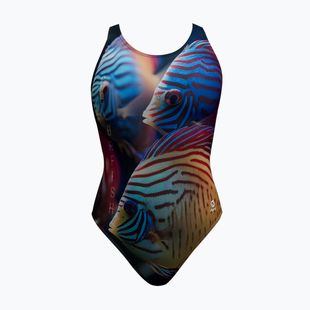 Strój pływacki jednoczęściowy damski RAS Colorfish Race Back multicolour