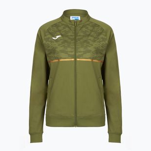 Bluza do biegania damska Joma Record III Full Zip green