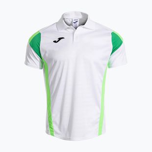 Koszulka tenisowa męska Joma Montreal white/fluor green