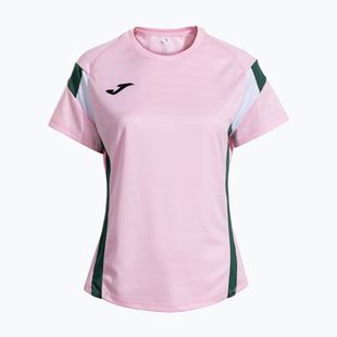 Koszulka tenisowa damska Joma Montreal pink/green