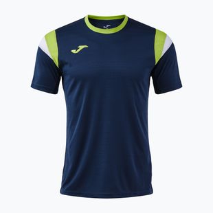 Koszulka tenisowa męska Joma Terra dark navy/lime