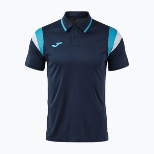 Koszulka tenisowa męska Joma Terra Polo dark navy/turquoise fluor