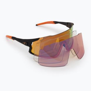 Okulary przeciwsłoneczne Tifosi Stash Clarion black/orange fade/orange/ac red/clear