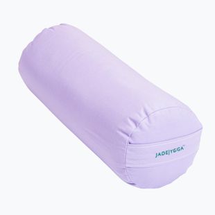Wałek do jogi JadeYoga Organic Cotton Round Bolster lavender