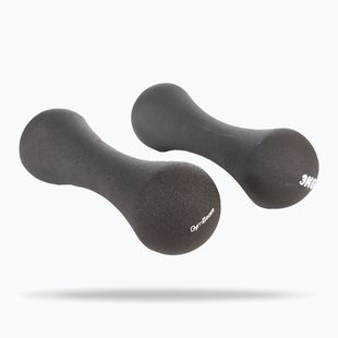 Hantle GymBeam Neoprene Dumbbells 2 x 3 kg dark grey
