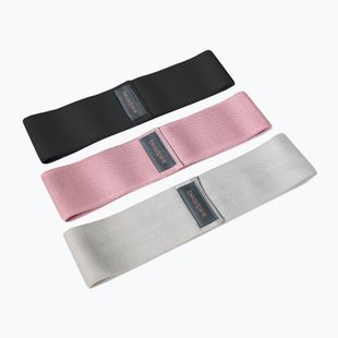 Zestaw gum do ćwiczeń GymBeam Booty Band - Beast Pink black/grey/pink
