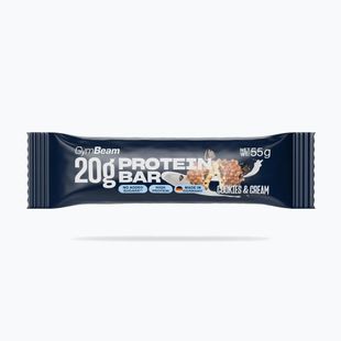 Baton proteinowy GymBeam 55 g cookies/cream