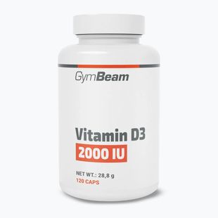 Witamina D3 GymBeam 2000 IU 120 kapsułek