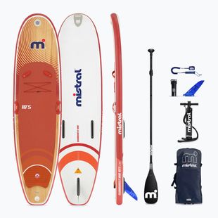 Zestaw deska SUP pompowana Mistral Sunburst Air 10'5 orange/white