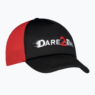 Czapka z daszkiem Dare2Tri Truckers czarny/czerwony