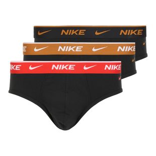 Slipy męskie Nike Everyday Cotton Stretch Brief 3 pary black light crimson/desert ochre/black wb