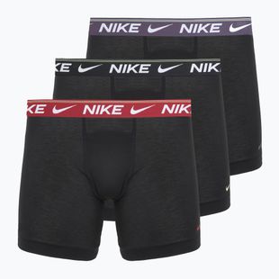 Bokserki męskie Nike Dri-FIT Ultra Comfort 3 pary black/team crimson/dark raisin/black
