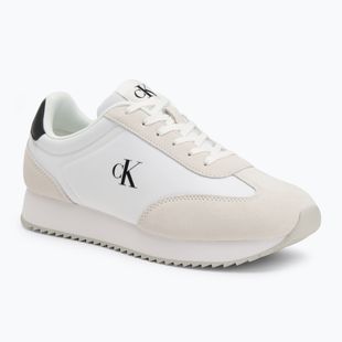 Buty męskie Calvin Klein YM0YM01325 Retro Runner Lace Up Ny-Su bright white/black
