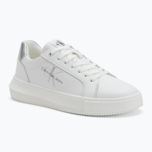Buty damskie Calvin Klein YW0YW01224 Cupsole Mono Lth Wn white/silver