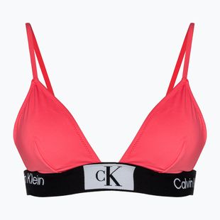 Góra od stroju kąpielowego Calvin Klein Fixed Triangle-RP calypso coral