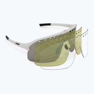 Okulary przeciwsłoneczne Rogelli Ventro Polarized white/taupe/brown platinum revo