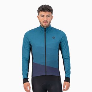 Kurtka rowerowa męska Rogelli Tarax Winter Jacket blue