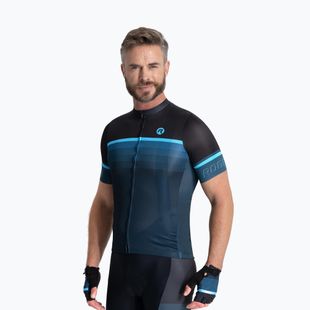 Koszulka rowerowa męska Rogelli Hero II black/blue