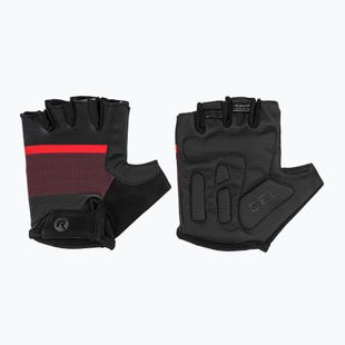 Rękawiczki rowerowe męskie Rogelli Hero II black/red/bordeaux