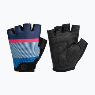 Rękawiczki rowerowe damskie Rogelli Impress II W blue/pink/black