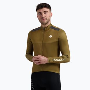 Longsleeve rowerowy męski Rogelli Mono brown