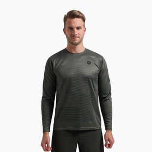 Longsleeve rowerowy męski Rogelli Advntr Core army green