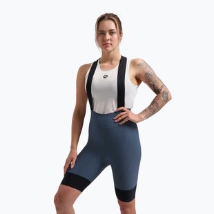 Spodenki rowerowe damskie Rogelli Signature Bib Short W blue