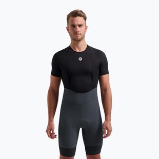 Spodenki rowerowe męskie Rogelli Signature Bib Short grey