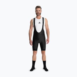 Spodenki rowerowe męskie Rogelli Fast Bib Short black