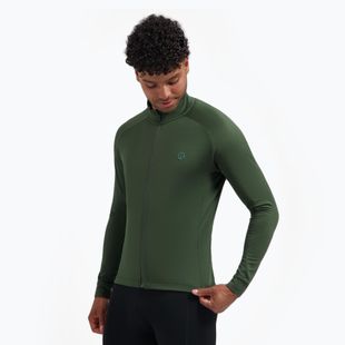 Longsleeve rowerowy męski Rogelli Essential II green