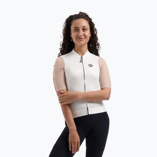 Koszulka rowerowa damska Rogelli Fast sand/dusty pink/cherry