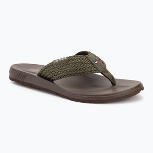 Japonki męskie Tommy Hilfiger Molded Web Beach Sandal army green