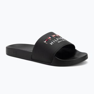 Klapki męskie Tommy Hilfiger Flags Pool Slide black