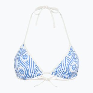 Góra od stroju kąpielowego Tommy Hilfiger Triangle Rp Print floral stripe blue spell