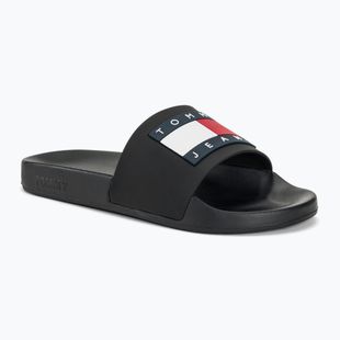 Klapki damskie Tommy Jeans Flag Pool Slide Ess black