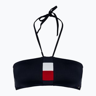 Góra od stroju kąpielowego Tommy Hilfiger Bandeau desert sky