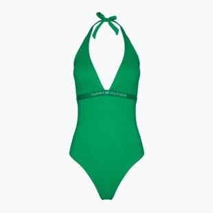 Strój kąpielowy jednoczęściowy damski Tommy Hilfiger Halter One Piece Rp olympic green