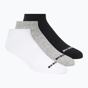 Skarpety SKECHERS Non Terry No Show 3 pack white/black