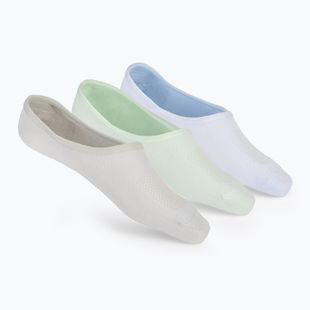 Skarpety damskie SKECHERS Non Terry No Show Liner 3 pary blue/green