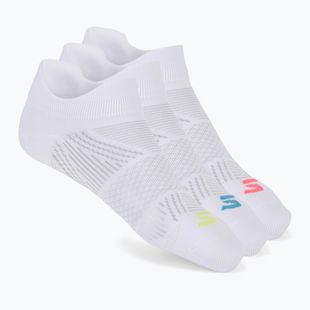 Skarpety damskie SKECHERS Toe/Heel Terry Low Cut 3 pary white/bright blue