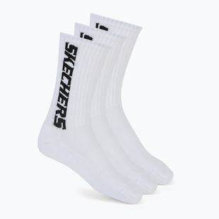 Skarpety męskie SKECHERS 1/2 Terry Crew 3 pary white/black