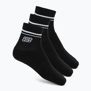 Skarpety dziecięce SKECHERS Full Terry Low Crew 3 pary black