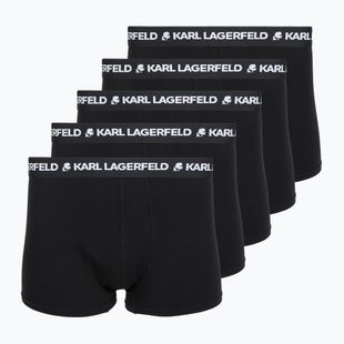 Bokserki męskie KARL LAGERFELD Logo Trunk 5 par black